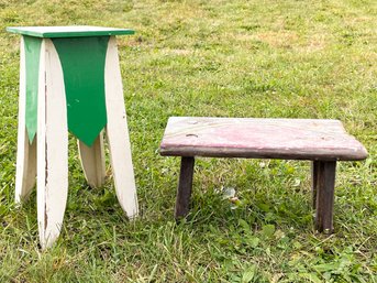 Rustic And Art Deco Plant Stands