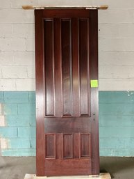 A 7'7' Black Walnut 6 Panel Door - #8