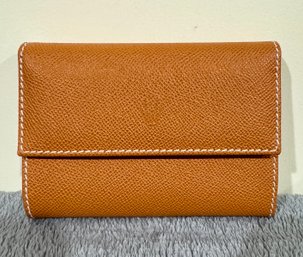 Light Brown Leather Rolex Crown Wallet