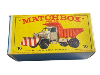 Vtg Matchbox #16 Scammell Mountaineer Snow Plow 1964