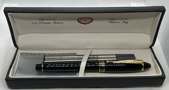 Luxury AURORA ITALY BALLPOINT PEN- New In Box With Additional Ink Cartridges