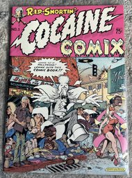 RARE High Grade 1975 COCAINE COMIX #1- 1st Printing- Adult Themed Underground Comic Book