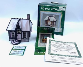 Stained Glass Treasures The Candymaker's Cottage By Bill Job Originals W/ C.O.A. $65.00