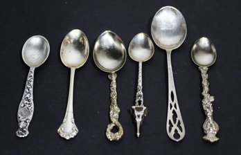 .800 Silver, Sterling Silver And Silver Plate Spoons