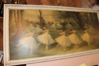 38x18 Ballet Dancer Print On Board