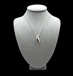 Vintage Italian Sterling Silver Chain And Sterling Silver Pendant