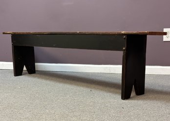 Weekend Project: A Narrow, Rustic Bench