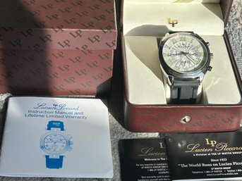 New In Box LUCIEN PICCARD MEN'S CHRONOGRAPH