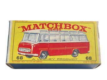 Vtg Matchbox #68 Mercedes-benz Coach With Original Box