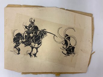 20x15 - Original Ink On Paper Mounted Ot Illustration Board - Signed Alton S Tobey