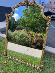 Simply Beautiful Gilt Mirror With Floral Details