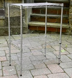 A Metal Storage Shelf