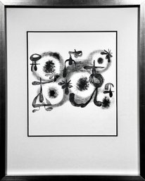 Joan Miro - Black And White - Offset Lithograph