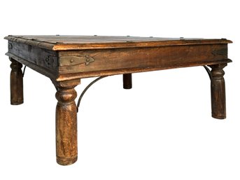 An Antique Indian Gate, Fashioned Into Coffee Table