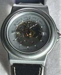 Superb Men's FORTIS SPACEMATIC AUTOMATIC WRISTWATCH With Skeletal Dial