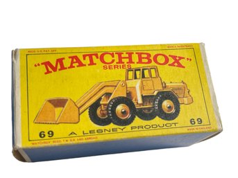 Vintage Matchbox #69 Tractor Shovel With Original Box