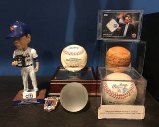 Collection Of Baseball Memorabilia