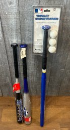 Thin Bat Swing Trainer & 2 Tee Ball Bats