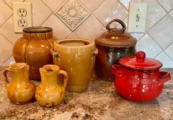 Collection Of 6 Decorative Pottery Pieces