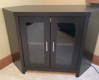 Black Two Door Entertainment Cabinet