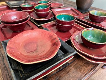 Ceramic Handmade Dinnerware-42 Pieces