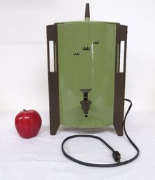 Late 1960's / Early 1970's Regal Triangular Avocado Green 30 Cup Electric Coffee Percolator