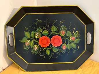 Classic Tole Hand Painted Serving Tray