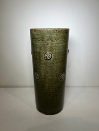 Cylindrical Pottery Vase