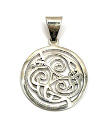 Very Large Vintage Silpada Sterling Silver Intricate Pendant