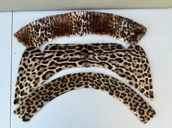 Vintage Set Of 3 Fur Collars, 2 Faux, I Leopard