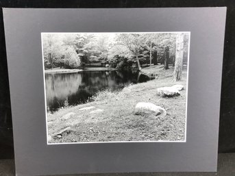 Black And White Print Of A Lake View Paul Hanson United Methodist Church Meriden Castle Craig Camera Club