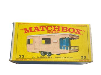 PINK!!  Matchbox #23 Trailer Caravan 1967 Original Box