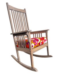 Rocking Chair With Vintage Fabric