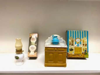 Pairing Of Avon Perfume Bottles - Victorian Washstand & Evening Glow