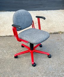 Rare 1980s Talin SPA Italian Postmodern Tubular Desk Chair Sold By ERG International