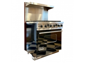 A Viking Professional Gas Range With Electric Oven - 6 Burner - 36 Inch