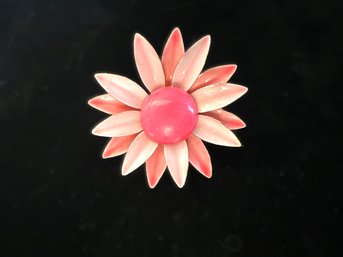 Vintage Original By Robert Pink Enamel Flower Pin