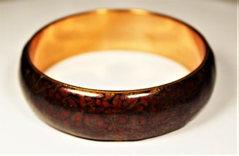 Wide MCM Renoir Matisse Enamel On Copper Bangle Bracelet