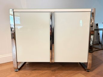 Tempered Glass And Chrome Cabinet