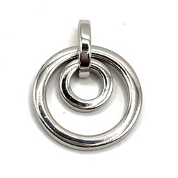 Sterling Silver Two Circles Pendant