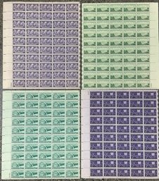 Three Cent Stamp Sheets (4)