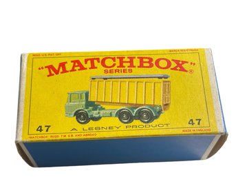 #47 Vintage Matchbox D.A.F. Tipper Container Truck With Original Box