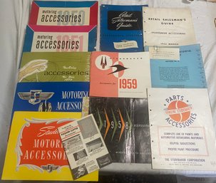 1940's And 1950's Studebaker Accessories Booklets And Salesman Materials