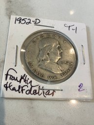 1952 D Franklin Half Dollar 191