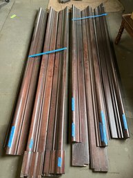 A Set Of Six - Various Heights - Black Walnut Door Trims