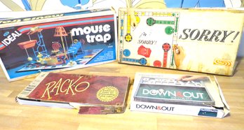 Game Lot, Sorry (1964) Mouse Trap (1970) Racko And Down & Out