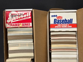 Two Boxes Of Vintage 1980s Baseball Cards