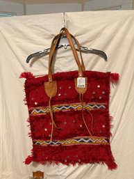 Free People Red Purse Bag With Original Tags