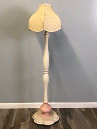 Pink And White Floor Lamp