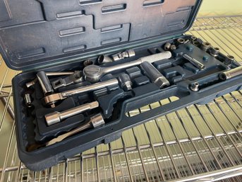 Socket Wrench Set In Handled Hard Case